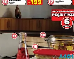 PAŞABAHÇE KAPAKLI DİKDÖRTGEN BORCAM fiyat ve kampanya bilgisi